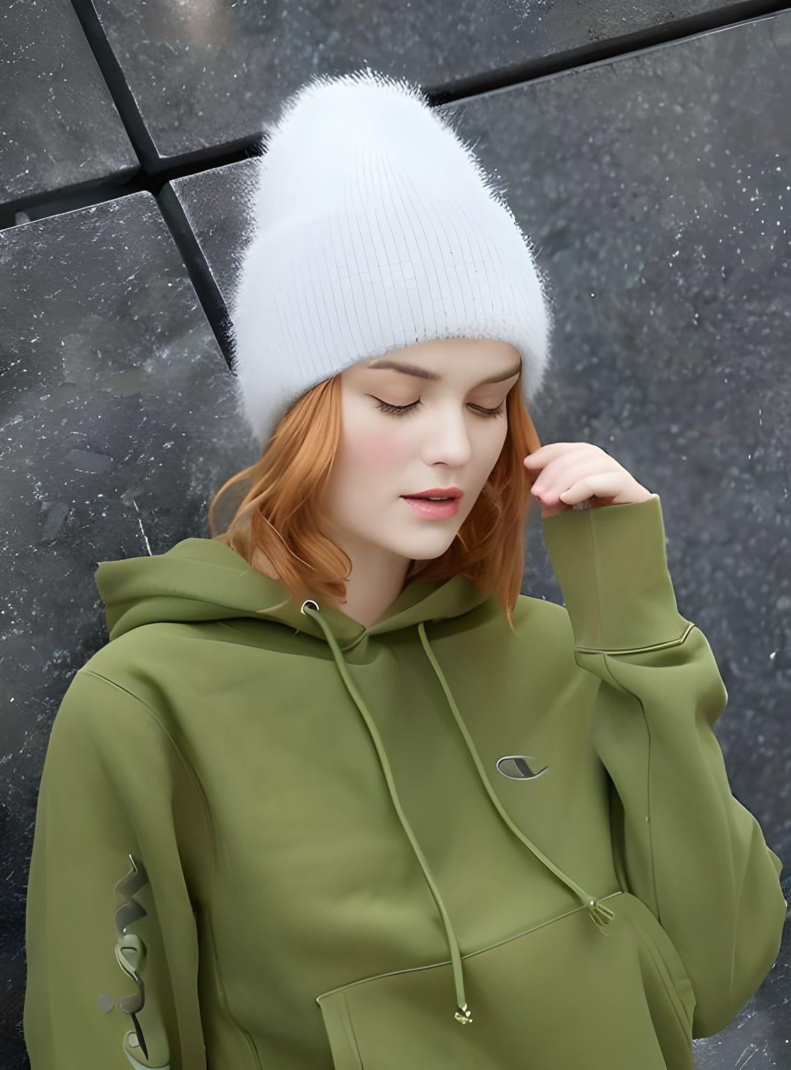 Winter Women's Rabbit Fur Hats Warm Long Rabbit Fur Hair Female Caps Fashion Solid Colors Wide Cuff Young Style Beanies -, Hat , Drestiny , Australia, Black, Blue, Blue Grey, Canada, FR, Grey, Hats, Light Blue, Light Pink, New Zealand, Pink, Purple, United Kingdom, United States, White, Yellow , Drestiny , www.shopdrestiny.com