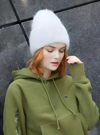 Thumbnail for Winter Women's Rabbit Fur Hats Warm Long Rabbit Fur Hair Female Caps Fashion Solid Colors Wide Cuff Young Style Beanies -, Hat , Drestiny , Australia, Black, Blue, Blue Grey, Canada, FR, Grey, Hats, Light Blue, Light Pink, New Zealand, Pink, Purple, United Kingdom, United States, White, Yellow , Drestiny , www.shopdrestiny.com