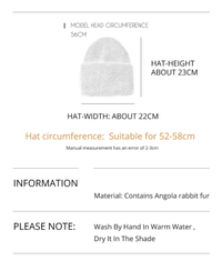 Thumbnail for Winter Women's Rabbit Fur Hats Warm Long Rabbit Fur Hair Female Caps Fashion Solid Colors Wide Cuff Young Style Beanies -, Hat , Drestiny , Australia, Black, Blue, Blue Grey, Canada, FR, Grey, Hats, Light Blue, Light Pink, New Zealand, Pink, Purple, United Kingdom, United States, White, Yellow , Drestiny , www.shopdrestiny.com