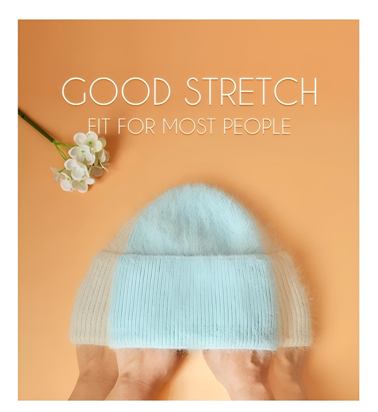 Winter Women's Rabbit Fur Hats Warm Long Rabbit Fur Hair Female Caps Fashion Solid Colors Wide Cuff Young Style Beanies -, Hat , Drestiny , Australia, Black, Blue, Blue Grey, Canada, FR, Grey, Hats, Light Blue, Light Pink, New Zealand, Pink, Purple, United Kingdom, United States, White, Yellow , Drestiny , www.shopdrestiny.com