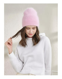 Thumbnail for Winter Women's Rabbit Fur Hats Warm Long Rabbit Fur Hair Female Caps Fashion Solid Colors Wide Cuff Young Style Beanies -, Hat , Drestiny , Australia, Black, Blue, Blue Grey, Canada, FR, Grey, Hats, Light Blue, Light Pink, New Zealand, Pink, Purple, United Kingdom, United States, White, Yellow , Drestiny , www.shopdrestiny.com