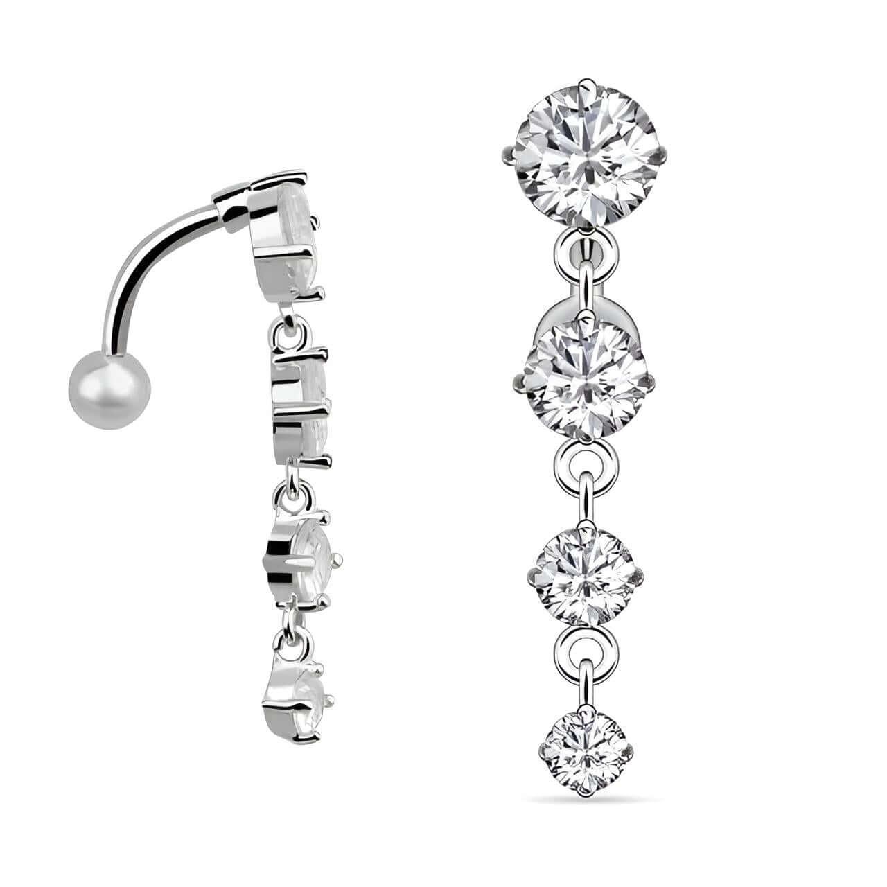Women's 316L Surgical Steel Belly Piercing Jewelry -, Body Jewelry , Drestiny , Australia, Body Jewelry, Canada, Gender_Women, Gold, New Zealand, Silver, United Kingdom, United States, White , Drestiny , www.shopdrestiny.com