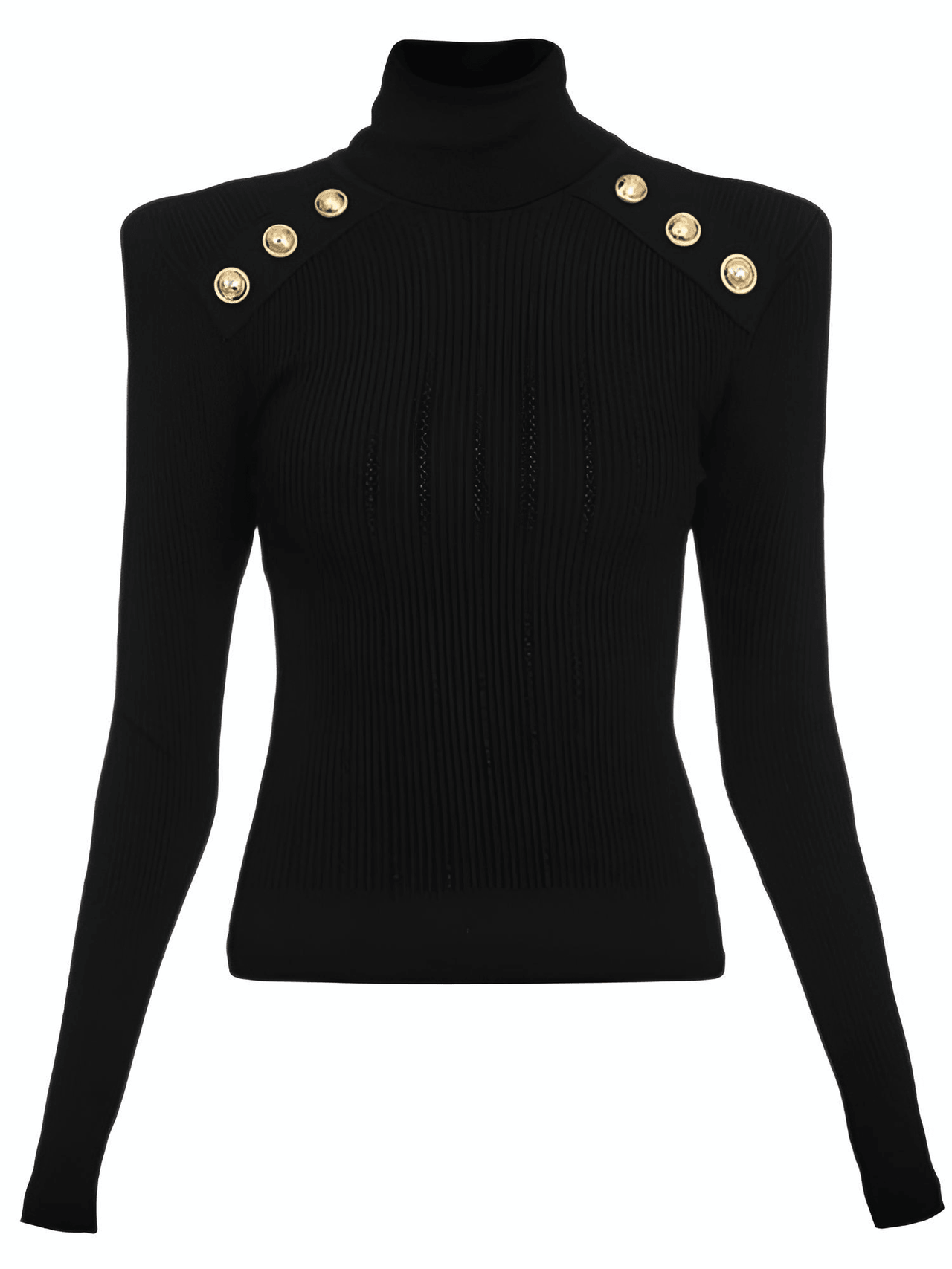 Women's High-End Turtleneck With Gold Buttons - In 7 Colors! -, Turtleneck Sweater , Drestiny , Australia, Black, Blue, Canada, Casual Shirts, Dark Olive Green, Deep Pink, Dress Shirts, FR, L, M, New Zealand, Pink, Pullovers, Red, S, Turtlenecks, United Kingdom, United States, White, XL , Drestiny , www.shopdrestiny.com