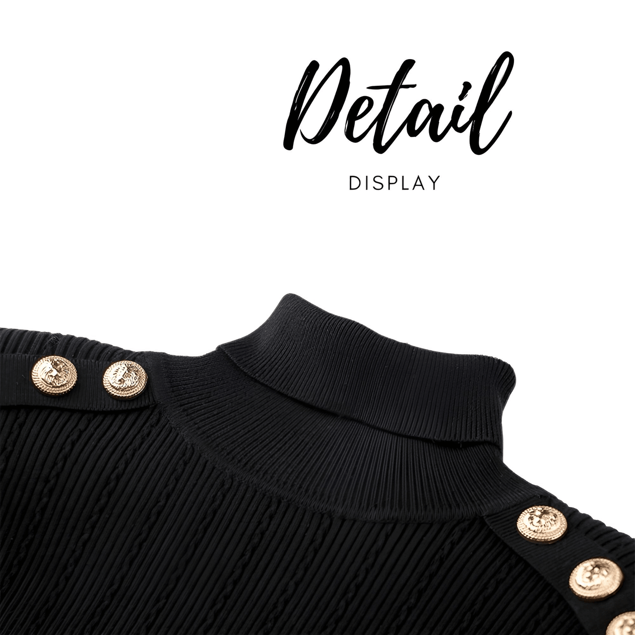 Women's High-End Turtleneck With Gold Buttons - In 7 Colors! -, Turtleneck Sweater , Drestiny , Australia, Black, Blue, Canada, Casual Shirts, Dark Olive Green, Deep Pink, Dress Shirts, FR, L, M, New Zealand, Pink, Pullovers, Red, S, Turtlenecks, United Kingdom, United States, White, XL , Drestiny , www.shopdrestiny.com