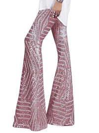 Thumbnail for Women's Loose Wide-Leg High-Waist Sequin Pants -, Pants , Drestiny , Apricot, Australia, Black, Blue, Brown, Canada, Casual Pants, Dress Pants, Gold, L, M, New Zealand, Pink, Red, S, Silver, United Kingdom, United States, XL , Drestiny , www.shopdrestiny.com