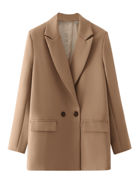 Thumbnail for Women's Office Chic Double Breasted Blazer - In 20 Colors! -, Blazers , Drestiny , Australia, Avocado Green, Black, Blazers, Blue, Brown, Dark Blue, Deep Pink, Green, Grey, Jackets, Khaki, L, Light Blue, Light Grey, M, New Zealand, Orange, Pale Green, Pink, Purple, S, United Kingdom, United States, Wine Red , Drestiny , www.shopdrestiny.com