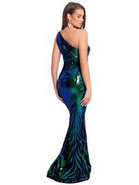 Thumbnail for Women's Stretchy One Shoulder Sleeveless Sequined Maxi Dress -, Dress , Drestiny , 10, 12, 6, 8, Australia, Blue, Dark Blue, FR, Green, L, Light Blue, M, Maxi Dresses, New Zealand, One Shoulder, S, Sky Blue, Sleeveless, United Kingdom, United States, XL , Drestiny , www.shopdrestiny.com