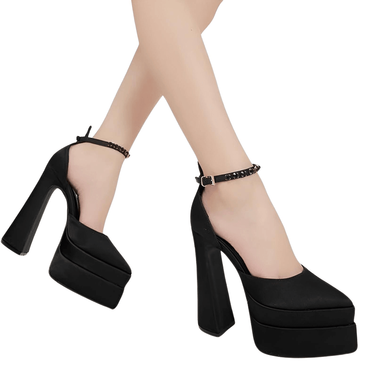 Women's Thick High Heel Platform Pumps -, Heels , Drestiny , 10, 5, 6, 6.5, 7.5, 8.5, 9, 9.5, Australia, Black, Deep Pink, Green, Heels, High Heels, New Zealand, Pink, Purple, Sandals, United Kingdom, United States, Yellow , Drestiny , www.shopdrestiny.com