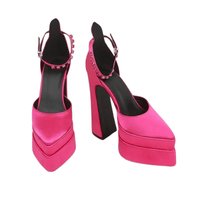 Thumbnail for Women's Thick High Heel Platform Pumps -, Heels , Drestiny , 10, 5, 6, 6.5, 7.5, 8.5, 9, 9.5, Australia, Black, Deep Pink, Green, Heels, High Heels, New Zealand, Pink, Purple, Sandals, United Kingdom, United States, Yellow , Drestiny , www.shopdrestiny.com