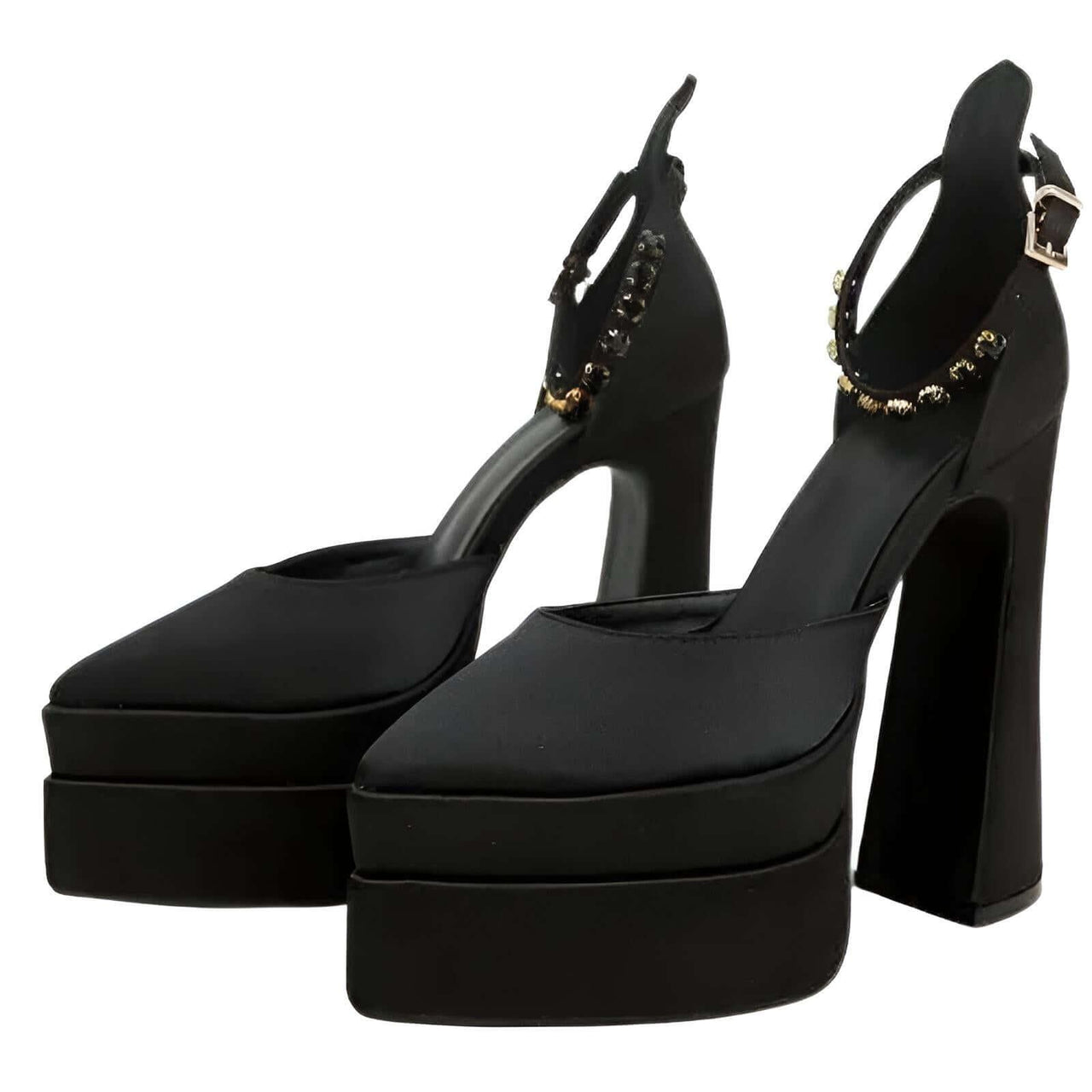 Women's Thick High Heel Platform Pumps -, Heels , Drestiny , 10, 5, 6, 6.5, 7.5, 8.5, 9, 9.5, Australia, Black, Deep Pink, Green, Heels, High Heels, New Zealand, Pink, Purple, Sandals, United Kingdom, United States, Yellow , Drestiny , www.shopdrestiny.com