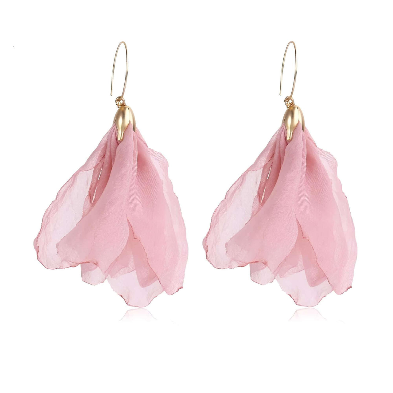 Women's Tulle Style Cloth Flower Earrings - "Must Have* -, Earrings , Drestiny , Australia, Black, Blue, Brown, Canada, Earrings, Gender_Women, Light Pink, New Zealand, Pink, Red, United Kingdom, United States, Yellow , Drestiny , www.shopdrestiny.com