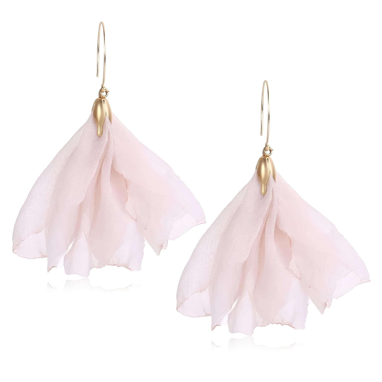 Women's Tulle Style Cloth Flower Earrings - "Must Have* -, Earrings , Drestiny , Australia, Black, Blue, Brown, Canada, Earrings, Gender_Women, Light Pink, New Zealand, Pink, Red, United Kingdom, United States, Yellow , Drestiny , www.shopdrestiny.com