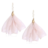 Thumbnail for Women's Tulle Style Cloth Flower Earrings -