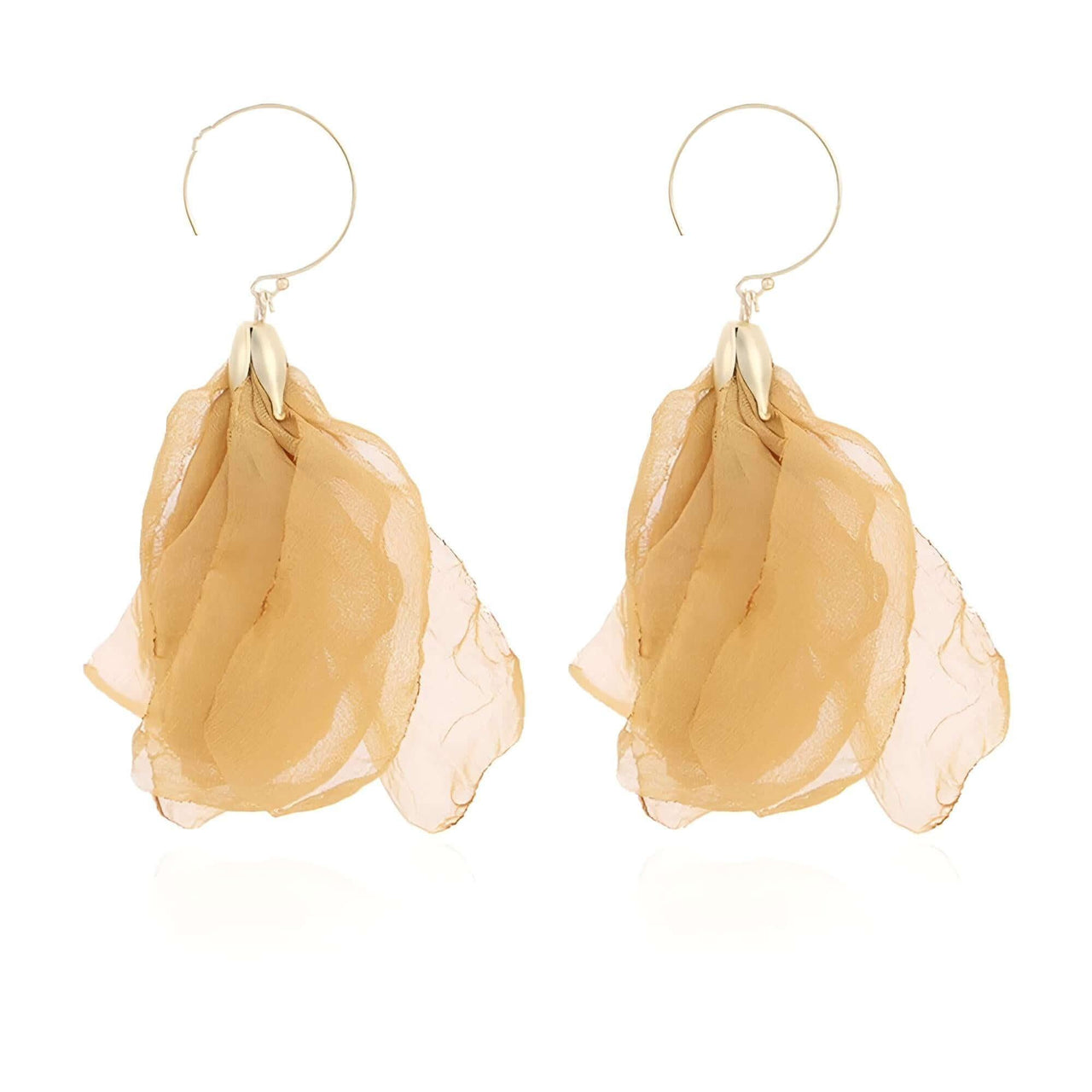 Women's Tulle Style Cloth Flower Earrings - "Must Have* -, Earrings , Drestiny , Australia, Black, Blue, Brown, Canada, Earrings, Gender_Women, Light Pink, New Zealand, Pink, Red, United Kingdom, United States, Yellow , Drestiny , www.shopdrestiny.com