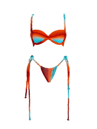 Thumbnail for Women's 3Pcs Crochet Bikini Set Sexy Swimwear Halter Biquini Push Up Swimsuit Strappy Bodysuit Female Bathing Suit Beachwear, Bikinis, Drestiny, Skirts, Skirt Sets, Cover Ups, Sets, One Piece Swimsuits, S, M, L, United States, USA, Canada, Australia, New Zealand, United Kingdom, UK, Orange Blue, Blue Dark Blue, Blue Yellow, Beige White, Pink Purple Blue, Red Orange, Pale Gold, Off White, crochet bikini set with cover up, crochet bikini and skirt set, boho crochet 3 piece bikini, shopdrestiny.com