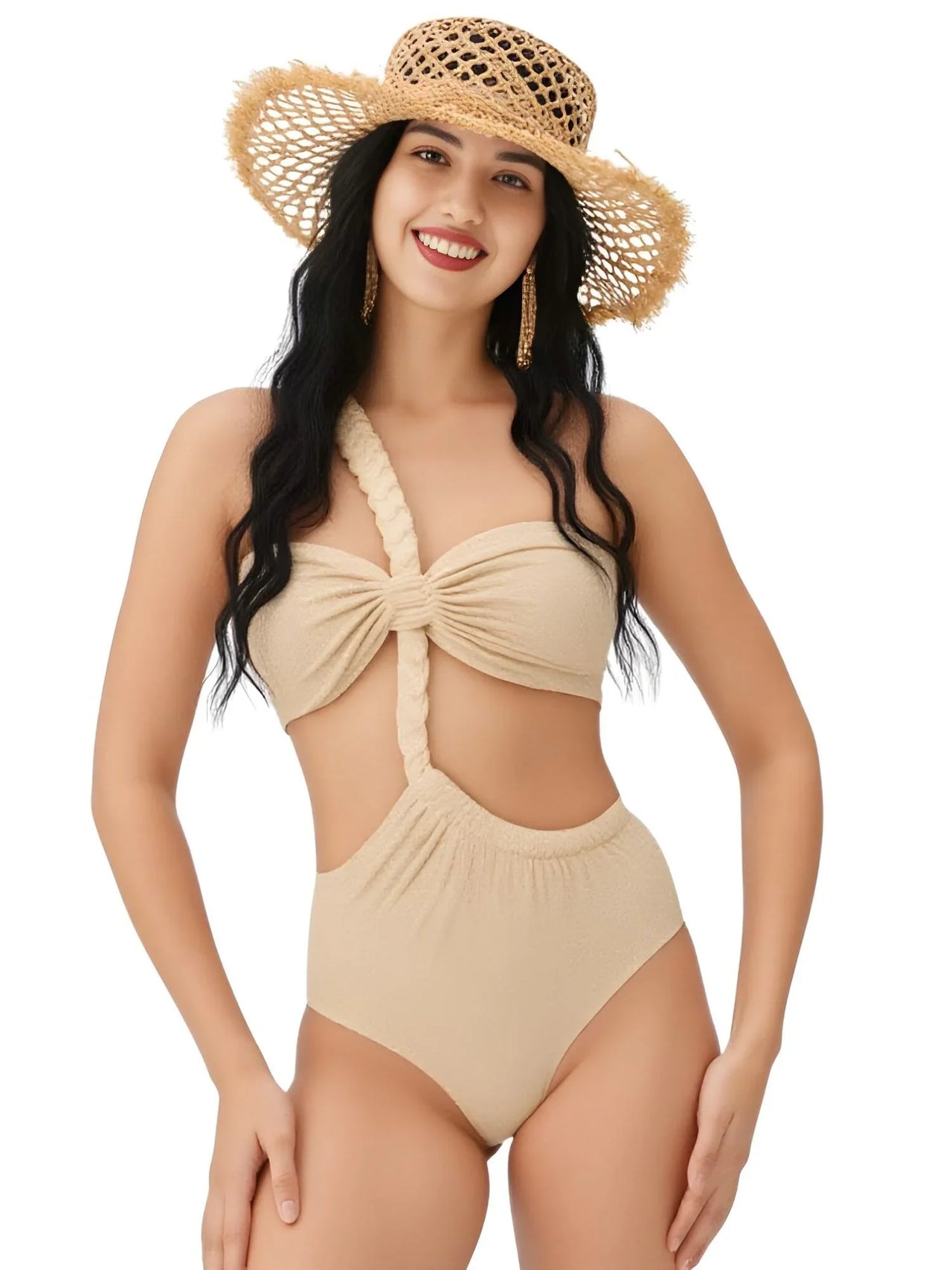Women's 3Pcs Crochet Bikini Set Sexy Swimwear Halter Biquini Push Up Swimsuit Strappy Bodysuit Female Bathing Suit Beachwear, Bikinis, Drestiny, Skirts, Skirt Sets, Cover Ups, Sets, One Piece Swimsuits, S, M, L, United States, USA, Canada, Australia, New Zealand, United Kingdom, UK, Orange Blue, Blue Dark Blue, Blue Yellow, Beige White, Pink Purple Blue, Red Orange, Pale Gold, Off White, crochet bikini set with cover up, crochet bikini and skirt set, boho crochet 3 piece bikini, shopdrestiny.com