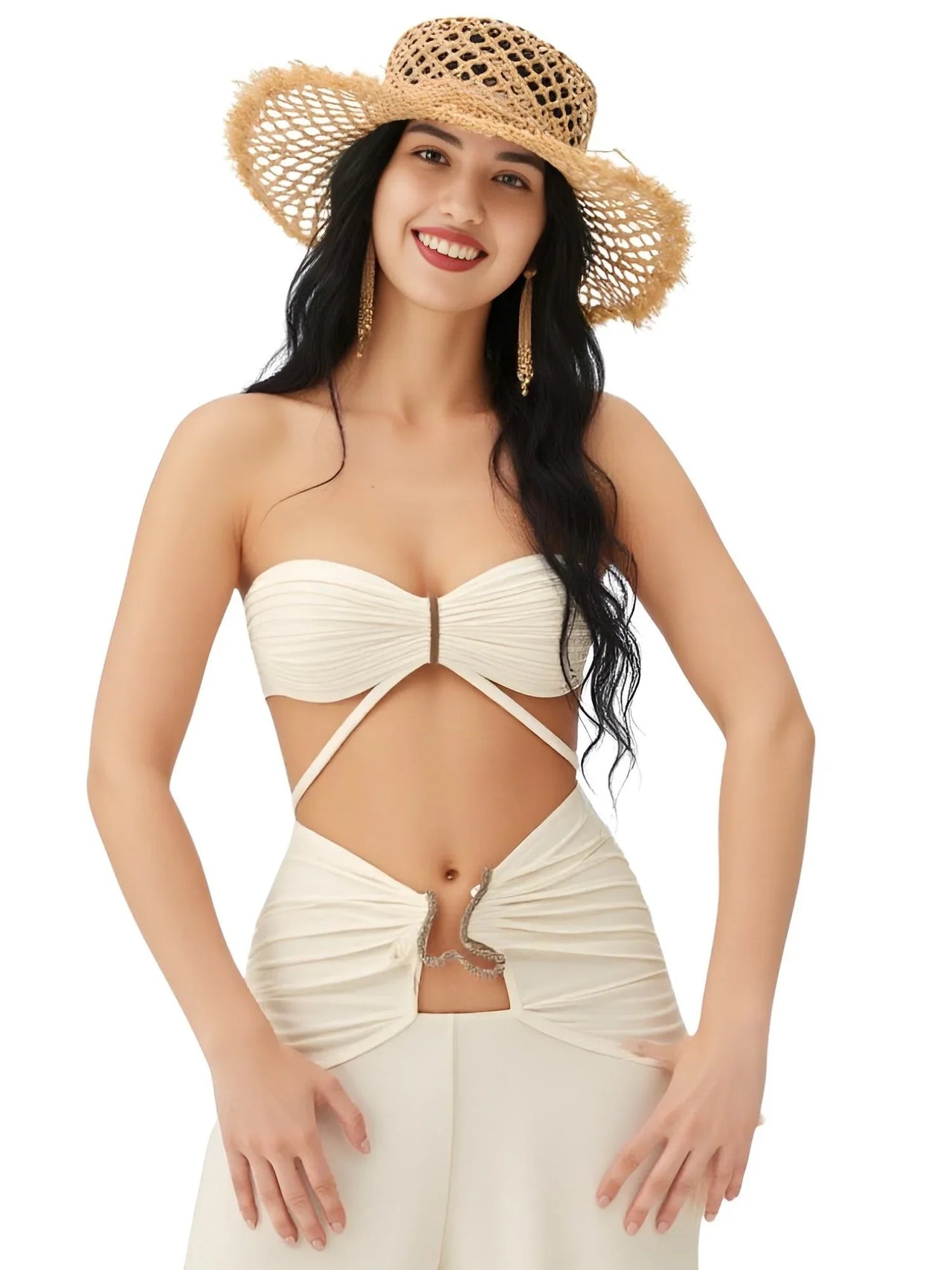 Women's 3Pcs Crochet Bikini Set Sexy Swimwear Halter Biquini Push Up Swimsuit Strappy Bodysuit Female Bathing Suit Beachwear, Bikinis, Drestiny, Skirts, Skirt Sets, Cover Ups, Sets, One Piece Swimsuits, S, M, L, United States, USA, Canada, Australia, New Zealand, United Kingdom, UK, Orange Blue, Blue Dark Blue, Blue Yellow, Beige White, Pink Purple Blue, Red Orange, Pale Gold, Off White, crochet bikini set with cover up, crochet bikini and skirt set, boho crochet 3 piece bikini, shopdrestiny.com