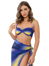 Thumbnail for Women's 3Pcs Crochet Bikini Set Sexy Swimwear Halter Biquini Push Up Swimsuit Strappy Bodysuit Female Bathing Suit Beachwear, Bikinis, Drestiny, Skirts, Skirt Sets, Cover Ups, Sets, One Piece Swimsuits, S, M, L, United States, USA, Canada, Australia, New Zealand, United Kingdom, UK, Orange Blue, Blue Dark Blue, Blue Yellow, Beige White, Pink Purple Blue, Red Orange, Pale Gold, Off White, crochet bikini set with cover up, crochet bikini and skirt set, boho crochet 3 piece bikini, shopdrestiny.com