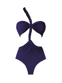 Thumbnail for Navy blue bikini on a white background