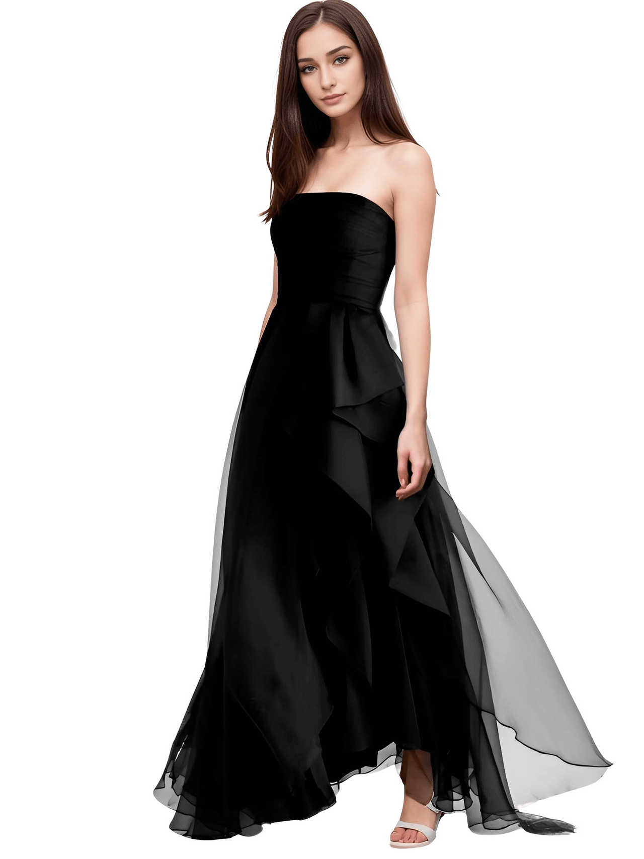 Women's Strapless Off Shoulder A-line Maxi Dress With Side High Split -, Dress , Drestiny , 10, 12, 14, 14W, 16, 16W, 18, 2, 20, 22, 24, 26, 28, 4, 6, 8, Black, Blue, Dark Blue, Deep Pink, Fuchsia, Light Pink, Maxi Dresses, Navy, Pink, Purple, Sleeveless, Strapless, United Kingdom, United States, Australia, New Zealand, Canada, Prom Dresses 2025, Drestiny , www.shopdrestiny.com