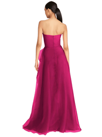 Thumbnail for Women's Strapless Off Shoulder A-line Maxi Dress With Side High Split -, Dress , Drestiny , 10, 12, 14, 14W, 16, 16W, 18, 2, 20, 22, 24, 26, 28, 4, 6, 8, Black, Blue, Dark Blue, Deep Pink, Fuchsia, Light Pink, Maxi Dresses, Navy, Pink, Purple, Sleeveless, Strapless, United Kingdom, United States, Australia, New Zealand, Canada, Prom Dresses 2025, Drestiny , www.shopdrestiny.com