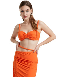 Thumbnail for Women's Bandage Sexy 2-Piece Sets Club Backless Decorative Cord Top and Skirt Sets Summer Vacation, Drestiny, Sets, Skirt Sets, Skirts, Crop Tops, Sleeveless, Casual Shirts, XS, S, M, L, XL, 2, 4, 6, 8, 10, 12, Red Print, Blue Print, Orange, Avocado Green, Grey, Coffee, White, Pink, Black, Deep Pink, USA, Canada, Aus, NZ, UK, Bandage Two Piece Set, Women's Bodycon Sets, Clubwear Two Piece Outfits, Sexy Co Ord Sets, Bandage Skirt and Top Set, Bandage Co Ord Set, Clubbing Outfits Two Piece, shopdrestiny.com