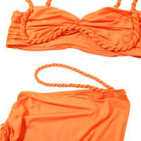 Thumbnail for Women's Bandage Sexy 2-Piece Sets Club Backless Decorative Cord Top and Skirt Sets Summer Vacation, Drestiny, Sets, Skirt Sets, Skirts, Crop Tops, Sleeveless, Casual Shirts, XS, S, M, L, XL, 2, 4, 6, 8, 10, 12, Red Print, Blue Print, Orange, Avocado Green, Grey, Coffee, White, Pink, Black, Deep Pink, USA, Canada, Aus, NZ, UK, Bandage Two Piece Set, Women's Bodycon Sets, Clubwear Two Piece Outfits, Sexy Co Ord Sets, Bandage Skirt and Top Set, Bandage Co Ord Set, Clubbing Outfits Two Piece, shopdrestiny.com
