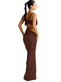 Thumbnail for Women's Bandage Sexy 2-Piece Sets Club Backless Decorative Cord Top and Skirt Sets Summer Vacation, Drestiny, Sets, Skirt Sets, Skirts, Crop Tops, Sleeveless, Casual Shirts, XS, S, M, L, XL, 2, 4, 6, 8, 10, 12, Red Print, Blue Print, Orange, Avocado Green, Grey, Coffee, White, Pink, Black, Deep Pink, USA, Canada, Aus, NZ, UK, Bandage Two Piece Set, Women's Bodycon Sets, Clubwear Two Piece Outfits, Sexy Co Ord Sets, Bandage Skirt and Top Set, Bandage Co Ord Set, Clubbing Outfits Two Piece, shopdrestiny.com