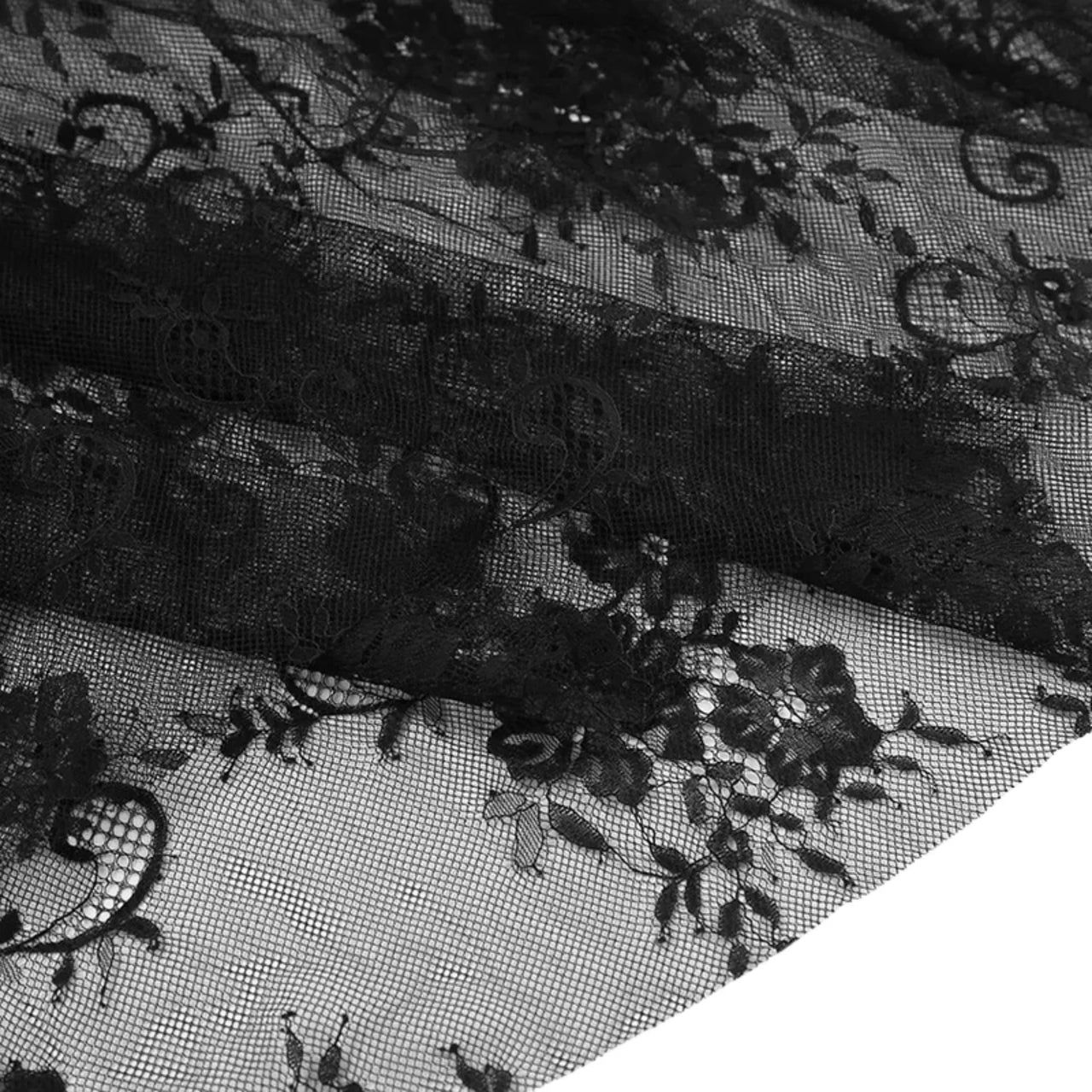 Women's Black Lace Maxi Skirt High Waist Flare Long Skirts For Women, Drestiny, Skirts, Maxi Skirts, Black, S, M, L, XL, United States, USA, Canada, Australia, New Zealand, United Kingdom, UK, black lace maxi skirt long, high waisted black lace maxi skirt, black floral lace maxi skirt, gothic black lace maxi skirt, shopdrestiny.com