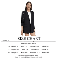Thumbnail for Women's Black Zipper Blazer -, Blazers , Drestiny , Australia, Black, Blazers, Canada, FR, Jackets, L, M, New Zealand, United Kingdom, United States, XL , Drestiny , www.shopdrestiny.com