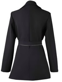 Thumbnail for Women's Black and White Blazer -, Blazers , Drestiny , Australia, Black, Blazers, Canada, FR, Jackets, L, M, New Zealand, S, United Kingdom, United States, White, XL , Drestiny , www.shopdrestiny.com