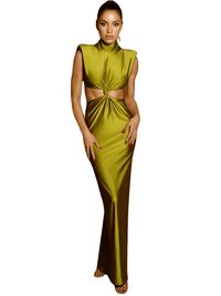 Thumbnail for Women's Bodycon Tank Dresses Hollow Out Turtleneck Sexy Maxi Dress For Women Fashion Solid Sleeveless Club Party Dress, Drestiny, Ankle Length Dresses, Maxi Dresses, Sleeveless, United States, USA, Canada, Australia, New Zealand, United Kingdom, UK, S, M, L, Green, White, Black, Wine Red, Black bodycon dress, Bodycon dress for night out, cheap bodycon dresses, 4, 6, 8, 10, shopdrestiny.com