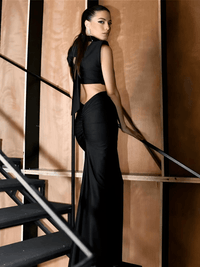 Thumbnail for Women's Bodycon Tank Dresses Hollow Out Turtleneck Sexy Maxi Dress For Women Fashion Solid Sleeveless Club Party Dress, Drestiny, Ankle Length Dresses, Maxi Dresses, Sleeveless, United States, USA, Canada, Australia, New Zealand, United Kingdom, UK, S, M, L, Green, White, Black, Wine Red, Black bodycon dress, Bodycon dress for night out, cheap bodycon dresses, 4, 6, 8, 10, shopdrestiny.com