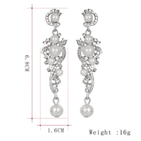 Thumbnail for Women's Bridal Earrings -, Earrings , Drestiny , Australia, Canada, Earrings, Gender_Women, Gold, New Zealand, Silver, United Kingdom, United States, White , Drestiny , www.shopdrestiny.com