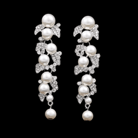 Thumbnail for Women's Bridal Earrings -, Earrings , Drestiny , Australia, Canada, Earrings, Gender_Women, Gold, New Zealand, Silver, United Kingdom, United States, White , Drestiny , www.shopdrestiny.com