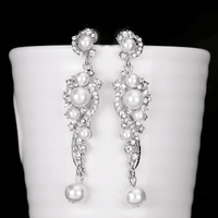 Thumbnail for Women's Bridal Earrings -, Earrings , Drestiny , Australia, Canada, Earrings, Gender_Women, Gold, New Zealand, Silver, United Kingdom, United States, White , Drestiny , www.shopdrestiny.com