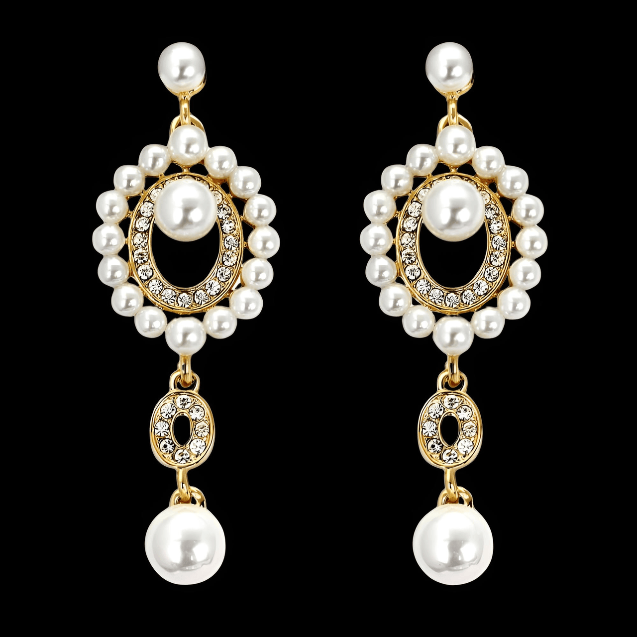 Women's Bridal Earrings -, Earrings , Drestiny , Australia, Canada, Earrings, Gender_Women, Gold, New Zealand, Silver, United Kingdom, United States, White , Drestiny , www.shopdrestiny.com