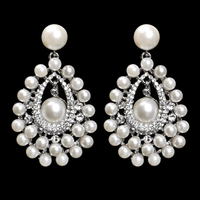 Thumbnail for Women's Bridal Earrings -, Earrings , Drestiny , Australia, Canada, Earrings, Gender_Women, Gold, New Zealand, Silver, United Kingdom, United States, White , Drestiny , www.shopdrestiny.com