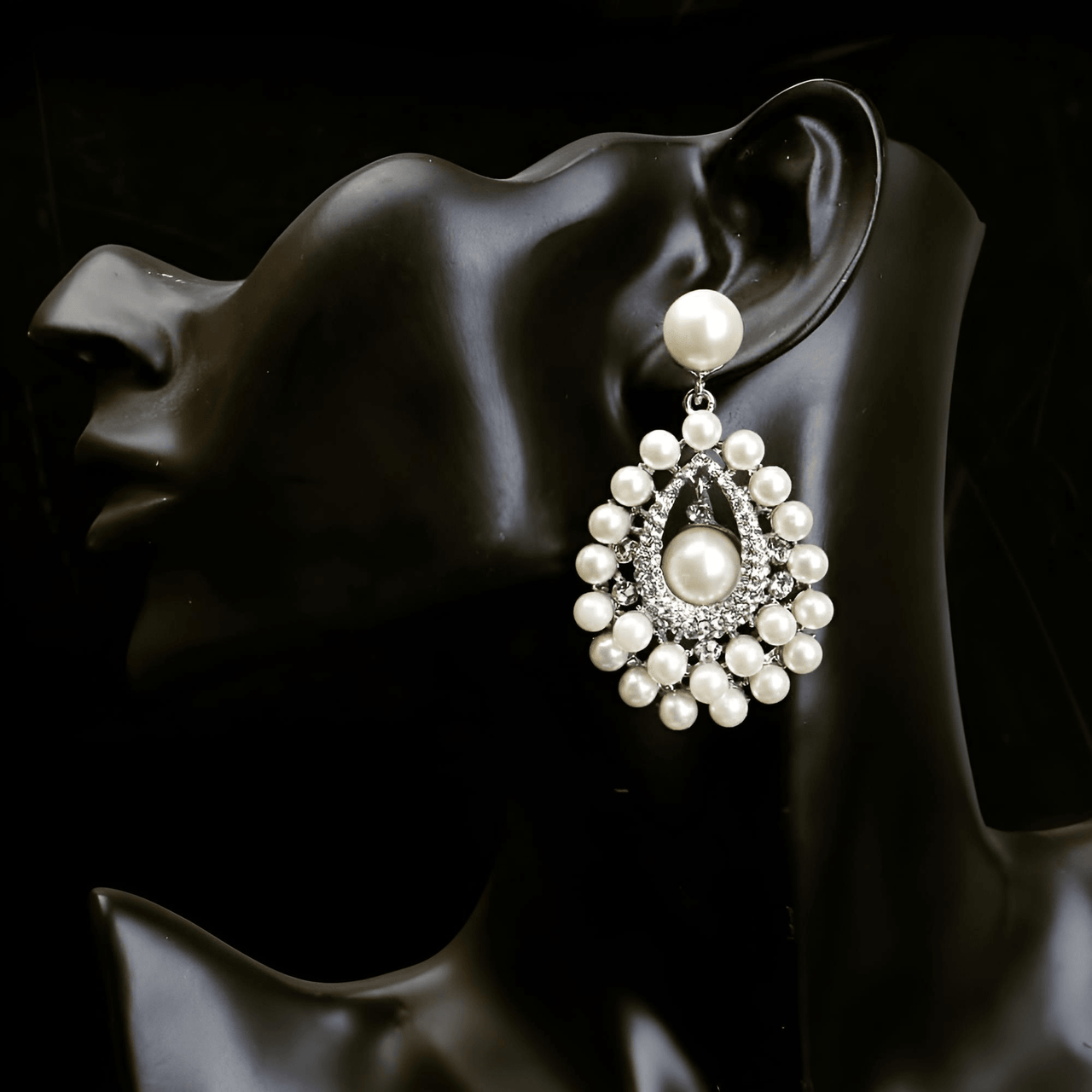 Women's Bridal Earrings -, Earrings , Drestiny , Australia, Canada, Earrings, Gender_Women, Gold, New Zealand, Silver, United Kingdom, United States, White , Drestiny , www.shopdrestiny.com