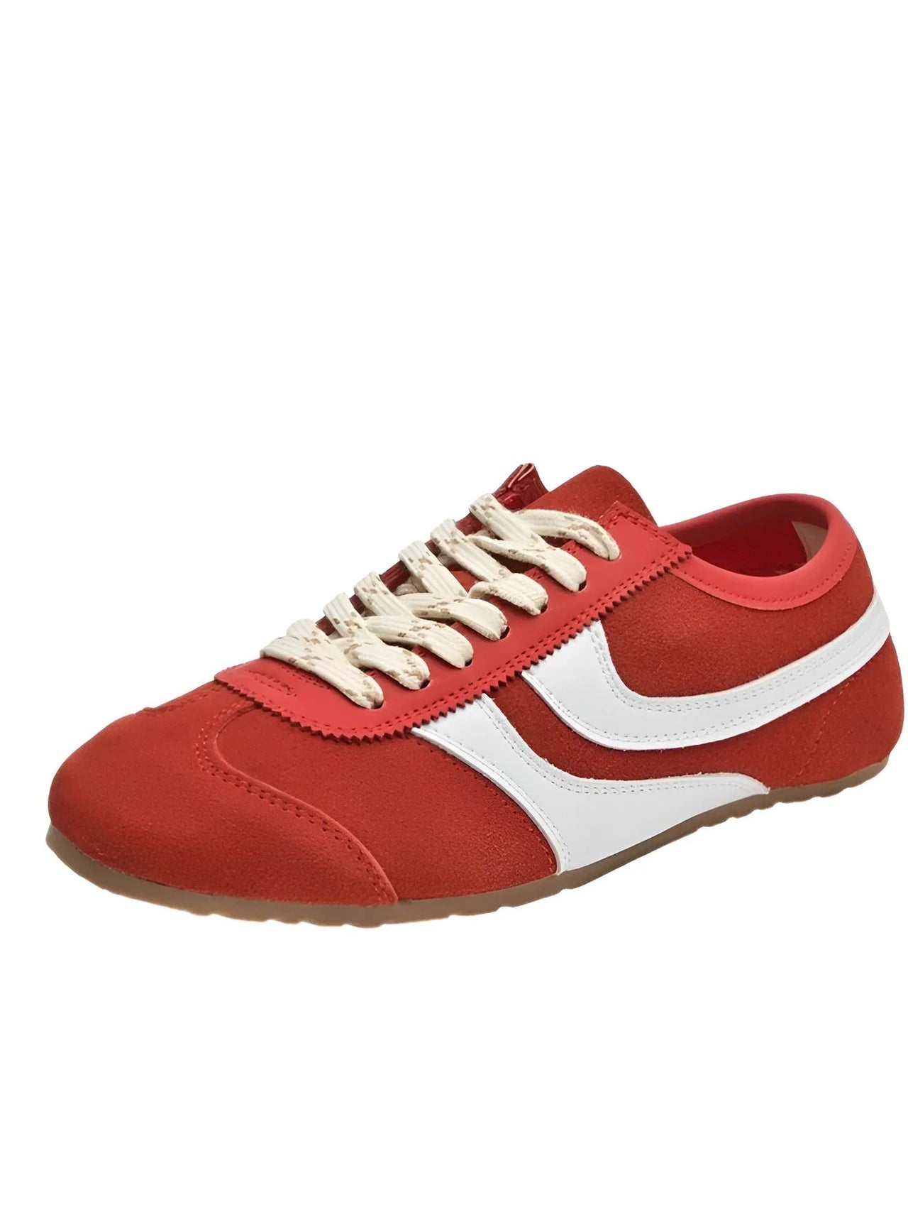 Women's Real Leather Sneakers Designer Training Shoes Patchwork Lace-Up Sneakers Leather Flat Women's Shoes