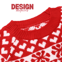 Thumbnail for Women's Christmas Sweaters Winter Pullover Tops Casual Long Sleeve Print Knitted Sweater Women Clothes, Drestiny, Sweaters, Pullovers, United States, Canada, Australia, New Zealand, United Kingdom, Long Sleeves, S, M, L, XL, XXL, 2XL, 4, 6, 8, 10, 12, Red, White, shopdrestiny.com