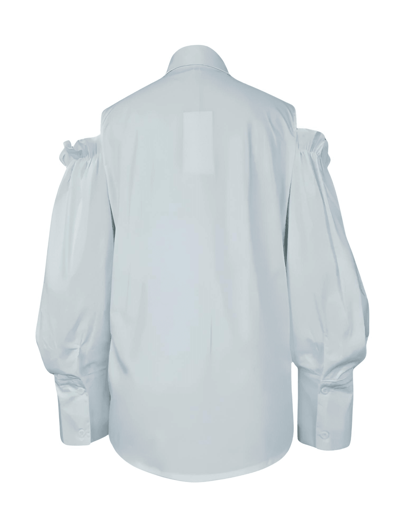 Women's Cold-Shoulder Tuxedo Blouse Summer Office Tops for Women, Blouses, Dress Shirts, Casual Shirts, 3/4 Sleeves, Black, White, Green, Purple, Light Blue, S, M, L, XL, XXL, United States, USA, Canada, Australia, New Zealand, United Kingdom, UK, cold shoulder blouse, women's cold shoulder tops, tuxedo blouse women's, blue cold shoulder blouse, formal cold shoulder blouse, shopdrestiny.com