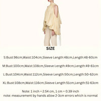 Thumbnail for Women's Cold Shoulder Puff Blouse O Neck Minimalist Shirts Female Fashion Stylish Clothes, Drestiny, Blouses, Long Sleeves, Off Shoulder, Dress Shirts, United States, USA, Canada, Australia, New Zealand, United Kingdom, UK, Apricot, Yellow, Cold shoulder tops for women, puff sleeve blouse women's, off shoulder puff sleeve top, ladies cold shoulder tops, fashion cold shoulder blouses, S, M, L, XL, 4, 6, 8, 10, 12, shopdrestiny.com