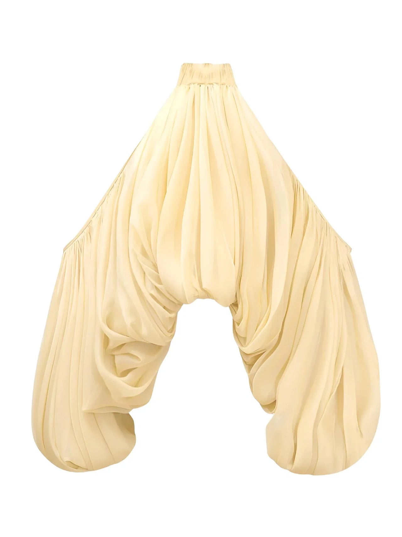 Women's Cold Shoulder Puff Blouse O Neck Minimalist Shirts Female Fashion Stylish Clothes, Drestiny, Blouses, Long Sleeves, Off Shoulder, Dress Shirts, United States, USA, Canada, Australia, New Zealand, United Kingdom, UK, Apricot, Yellow, Cold shoulder tops for women, puff sleeve blouse women's, off shoulder puff sleeve top, ladies cold shoulder tops, fashion cold shoulder blouses, S, M, L, XL, 4, 6, 8, 10, 12, shopdrestiny.com