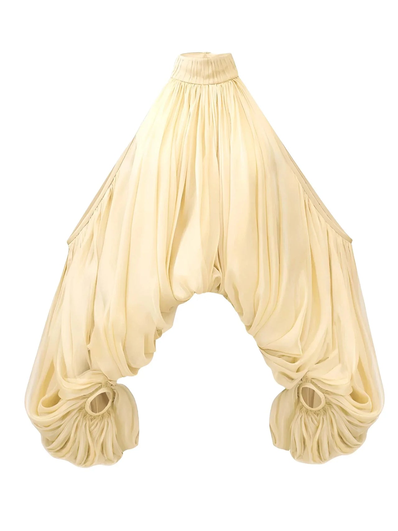 Women's Cold Shoulder Puff Blouse O Neck Minimalist Shirts Female Fashion Stylish Clothes, Drestiny, Blouses, Long Sleeves, Off Shoulder, Dress Shirts, United States, USA, Canada, Australia, New Zealand, United Kingdom, UK, Apricot, Yellow, Cold shoulder tops for women, puff sleeve blouse women's, off shoulder puff sleeve top, ladies cold shoulder tops, fashion cold shoulder blouses, S, M, L, XL, 4, 6, 8, 10, 12, shopdrestiny.com