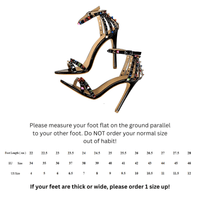 Thumbnail for Women's Color Rivet Sandals Roman Style Heeled Sandals Hollow Out High Heels Stiletto Sexy Party Shoes Sandals, Drestiny, Heels, High Heels, Sandals, Stilettos, United States, USA, Australia, New Zealand, United Kingdom, UK, 4, 5, 6, 6.5, 7, 8, 9, Champagne, Black, Red, White, Bronze, Silver, Nude, rivet sandals women, studded sandals for women, women's leather rivet sandals, studded sandals women uk, ladies rivet detail sandals, shopdrestiny.com