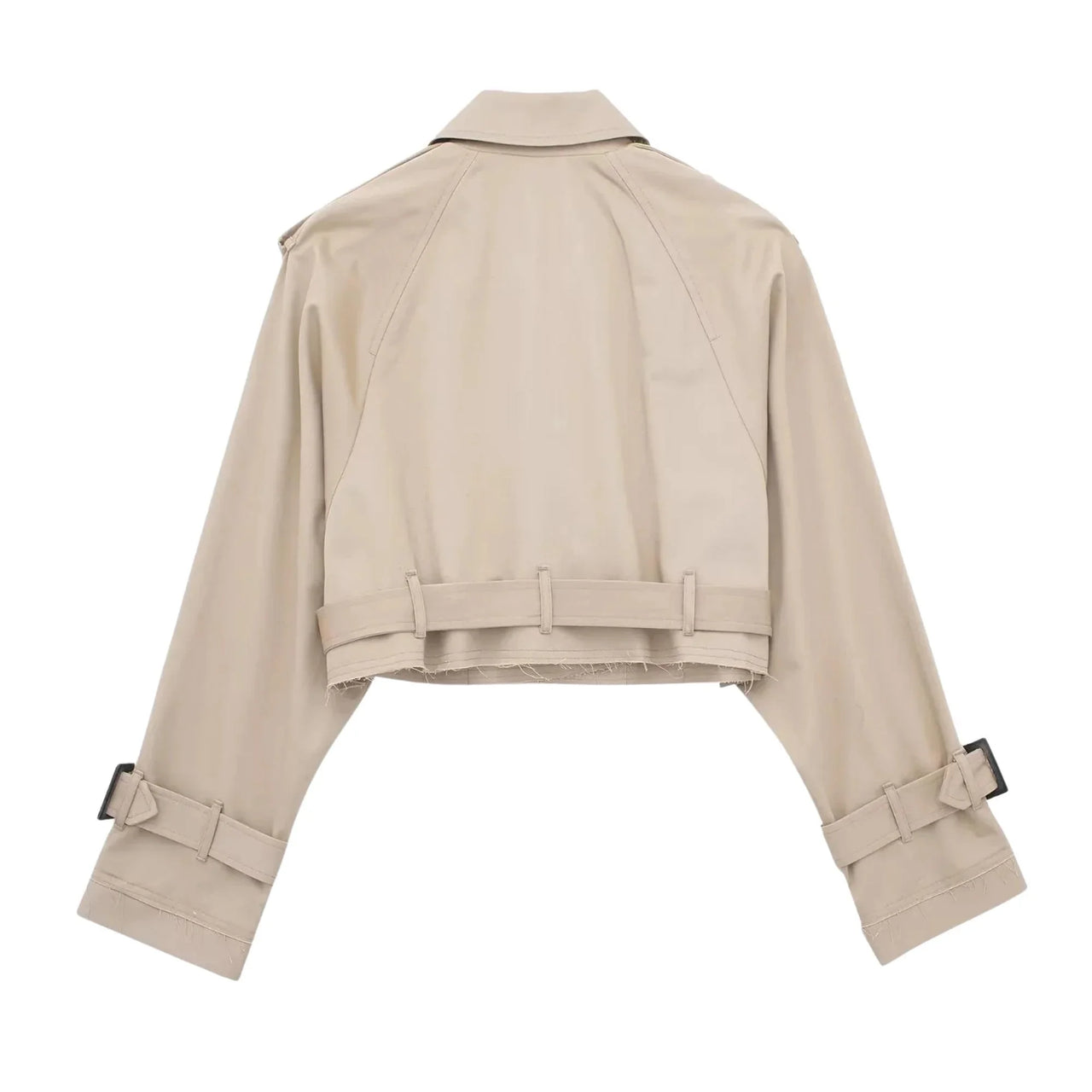 Women's Crop Belted Jacket