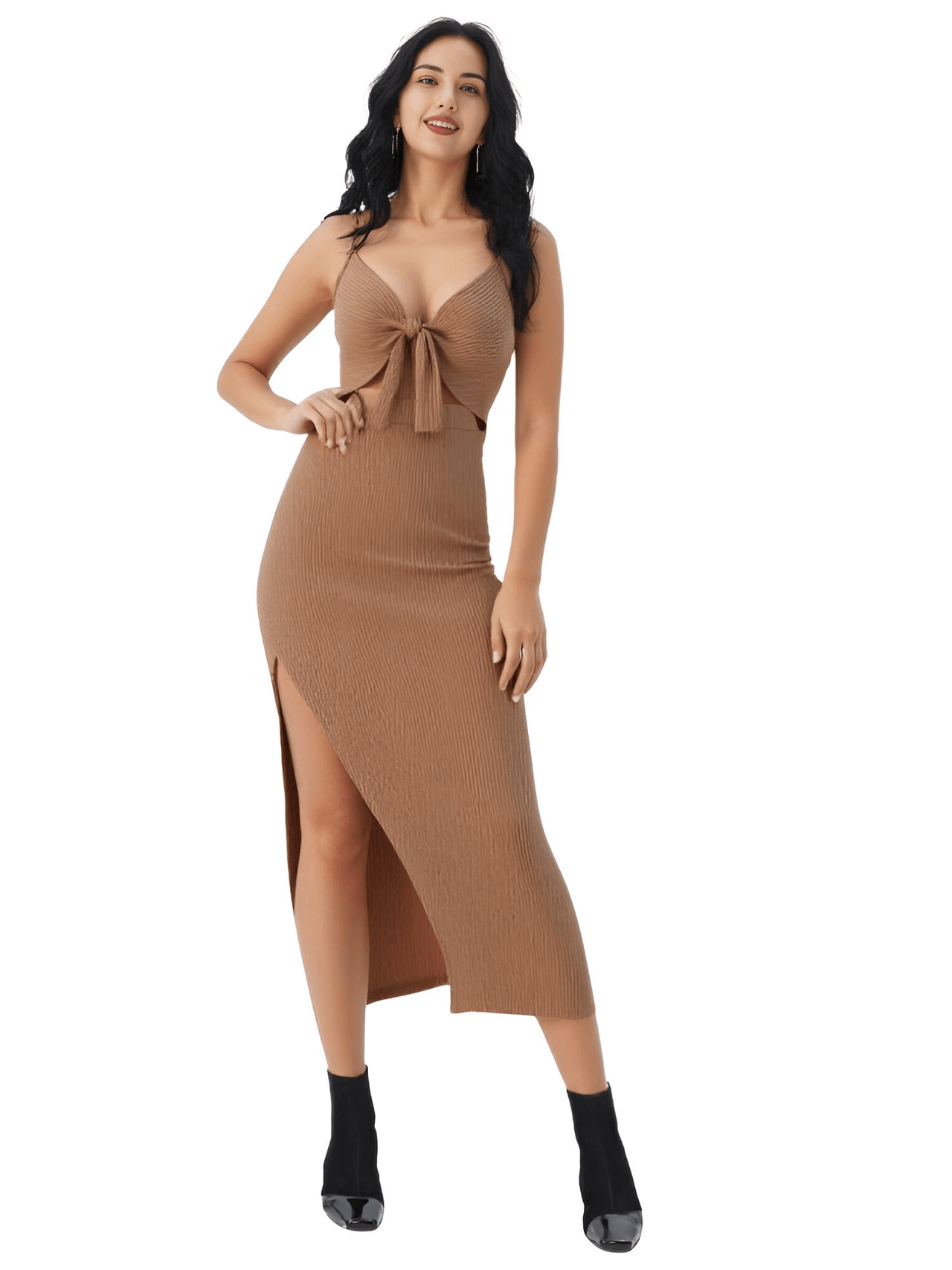 Women's Cut-Out Sleeveless Dress -, Dress , Drestiny , Ankle Length Dresses, Australia, Black, Brown, Canada, Red, Deep Pink, Green, Grey, L, Lavender, Light Blue, Light Grey, Light Purple, M, Maxi Dresses, New Zealand, Pink, Purple, S, Sleeveless, United Kingdom, United States, XL, XS , Drestiny , www.shopdrestiny.com