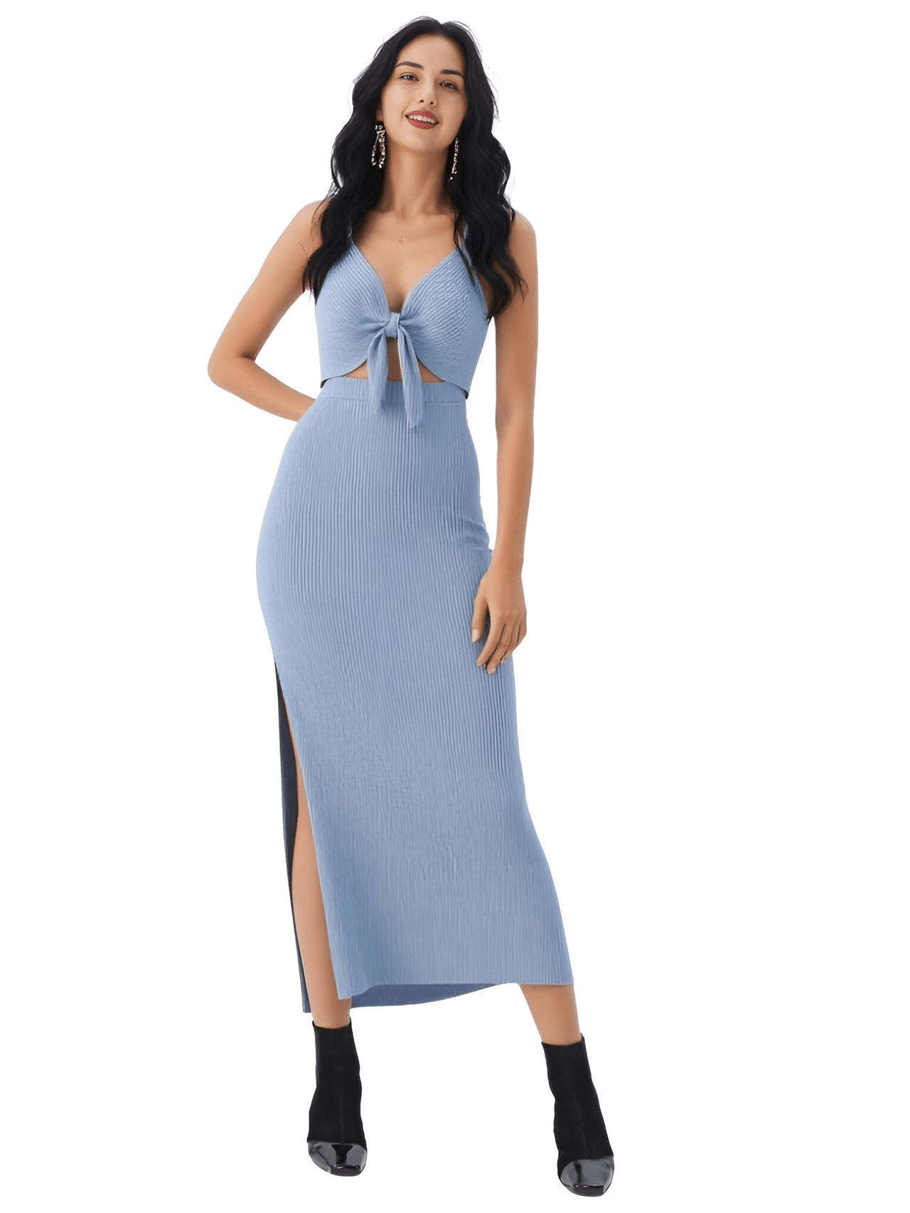 Women's Cut-Out Sleeveless Dress -, Dress , Drestiny , Ankle Length Dresses, Australia, Black, Brown, Canada, Red, Deep Pink, Green, Grey, L, Lavender, Light Blue, Light Grey, Light Purple, M, Maxi Dresses, New Zealand, Pink, Purple, S, Sleeveless, United Kingdom, United States, XL, XS , Drestiny , www.shopdrestiny.com