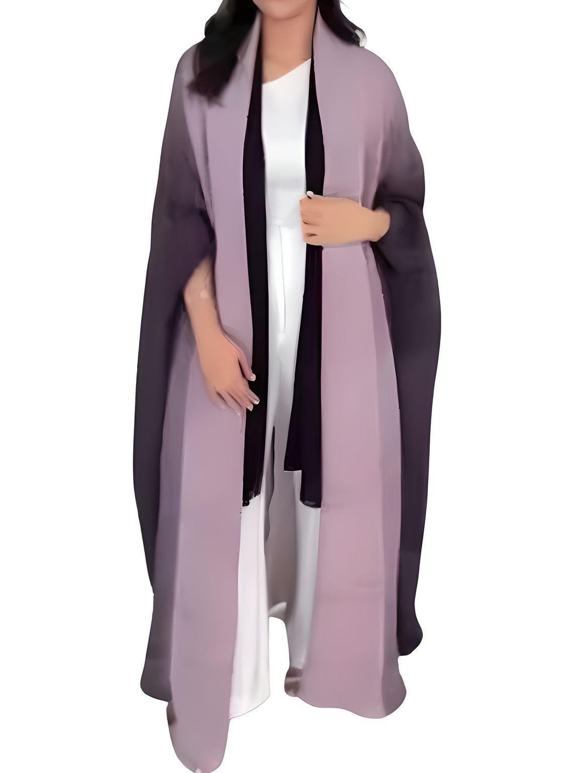 Women's Gradient Pleated Jacket Bat Sleeve Scarf Collar Long Jacket Female Fashion Clothing -, Jackets , Drestiny , Australia, Black, Blue, Brown, Burgundy, Coffee, Dark Brown, Dark Green, Dark Grey, Dark Red, Gold, Green, Jackets, Light Blue, Light Brown, Light Purple, Long Sleeves, New Zealand, Orange, Pink, Purple, United Kingdom, United States, Violet Red, Yellow , Drestiny , www.shopdrestiny.com